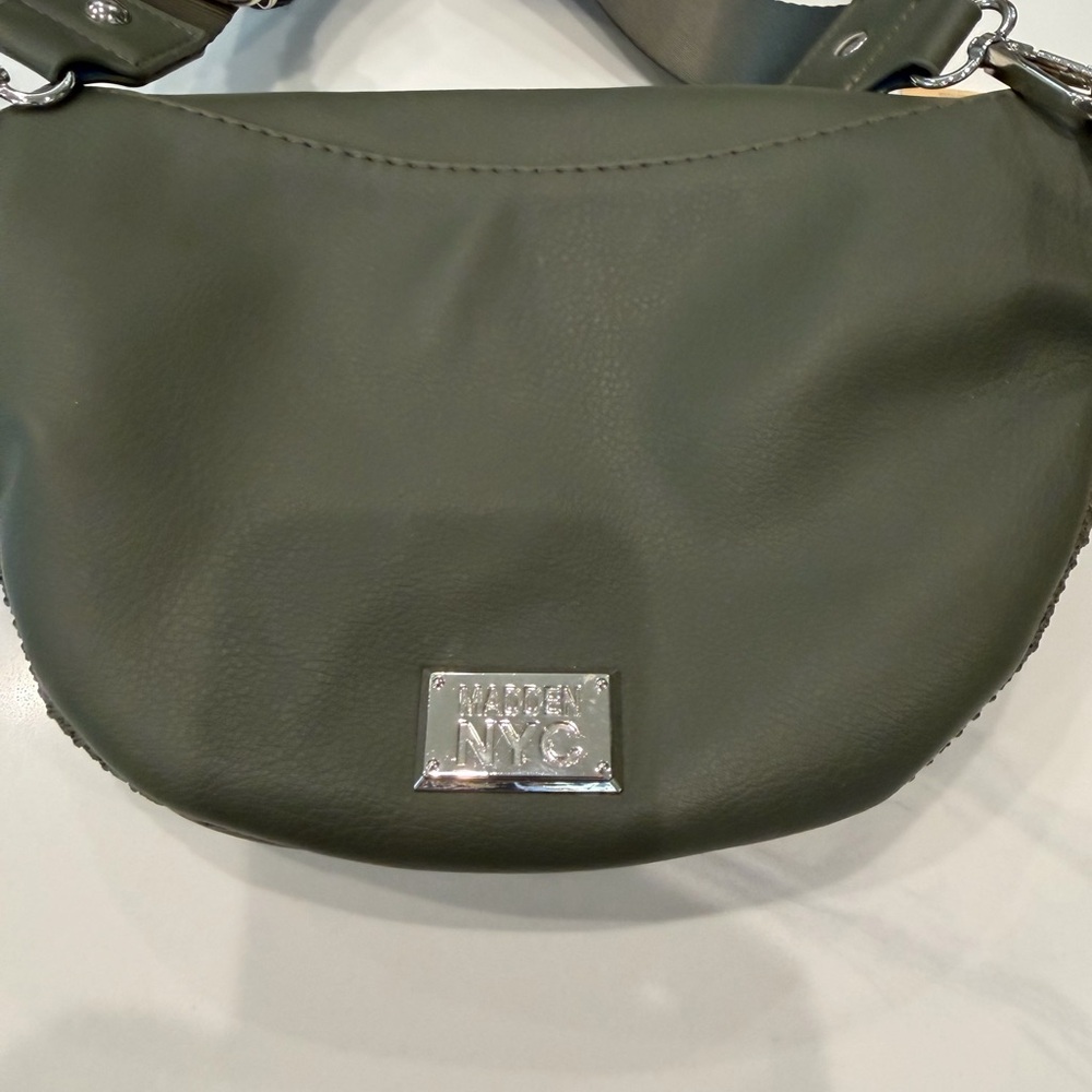 STEVE MADDEN NYC Crossbody Blingy Bag Loden Green Adjustable Strap - Picture 5 of 5